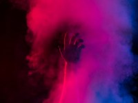 of the pink, all the pink in my blue&nbsp;coat.